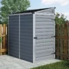 4' X 6' Palram Canopia Grey Skylight Pent Plastic Shed (1.17m X 1.77m) -Zen Gardenia Sales 01 702624hd 4x6 palram canopia grey skylight shed insitu1 min