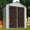 6' X 3' Palram Canopia Tan Skylight Plastic Shed (1.85m X 0.9m) -Zen Gardenia Sales 01 703387bun 6x3 palram canopia tan skylight shed insitu min 1