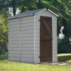 4' X 6' Palram Canopia Tan Skylight Plastic Shed (1.21m X 1.77m) -Zen Gardenia Sales 01 703474bun 4x6 palram canopia tan skylight shed insitu min 1