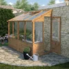 8' X 4' Mercia Shiplap Wooden Lean To Greenhouse (2.4m X 1.3m) -Zen Gardenia Sales 01 si 004 001 0027 insitu min 1