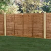 Forest 6' X 3' Brown Pressure Treated Super Lap Fence Panel (1.83m X 0.91m) 2 Forest 6' X 3' Brown Pressure Treated Super Lap Fence Panel (1.83m X 0.91m) -Zen Gardenia Sales 01 tpsuper63brptr insitu min 1