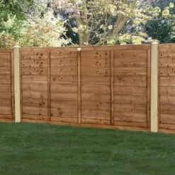 Forest 6' X 3' Brown Pressure Treated Super Lap Fence Panel (1.83m X 0.91m)