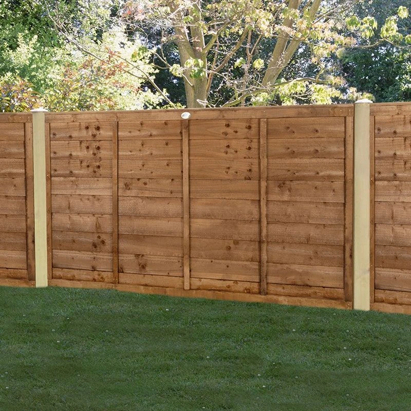 Forest 6' X 3' Brown Pressure Treated Super Lap Fence Panel (1.83m X 0.91m) 3 Forest 6' X 3' Brown Pressure Treated Super Lap Fence Panel (1.83m X 0.91m)