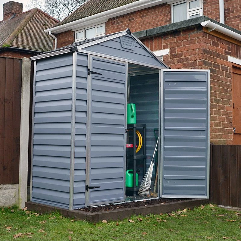 6' X 3' Palram Canopia Grey Skylight Plastic Shed (1.85m X 0.9m) 4 6' X 3' Palram Canopia Grey Skylight Plastic Shed (1.85m X 0.9m) - Image 2