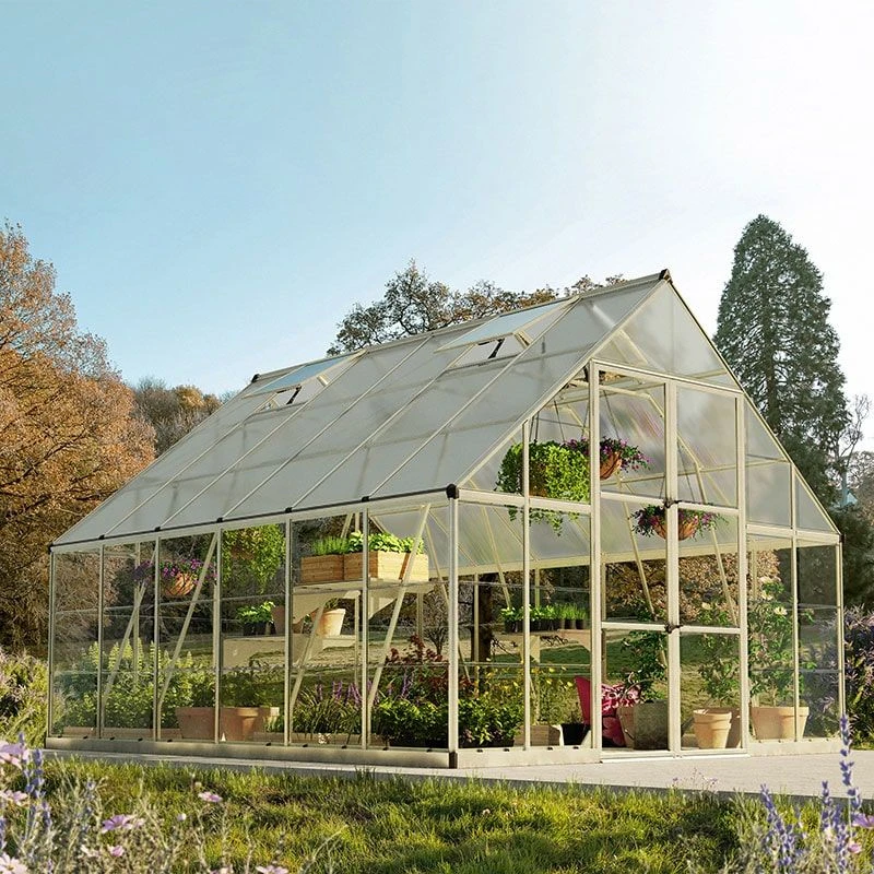 10' X 12' Palram Canopia Balance Silver Greenhouse (3.04m X 3.66m) 4 10' X 12' Palram Canopia Balance Silver Greenhouse (3.04m X 3.66m) - Image 2