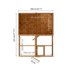 8'x6' (2.4x1.8m) Mercia Shiplap Wooden Apex Greenhouse Combi Shed -Zen Gardenia Sales 02 si 004 001 0024 drawing min
