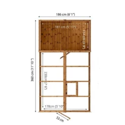 12'x6' (3.6x1.8m) Mercia Shiplap Wooden Apex Greenhouse Combi Shed -Zen Gardenia Sales 02 si 004 001 0026 drawing min