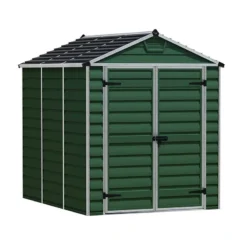 6' X 8' Palram Canopia Dark Green Skylight Plastic Shed (1.85m X 2.29m) 29 6' X 8' Palram Canopia Dark Green Skylight Plastic Shed (1.85m X 2.29m) -Zen Gardenia Sales 03 706043hd 6x8 palram canopia green skylight shed render min