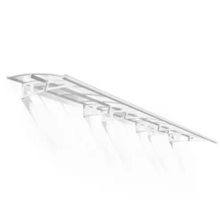 21' X 5' Palram Canopia Bordeaux 6690 Large Door Canopy - White Mist (6.71m X 1.39m) 10 21' X 5' Palram Canopia Bordeaux 6690 Large Door Canopy - White Mist (6.71m X 1.39m) -Zen Gardenia Sales 03 706831 21x5 pc bordeaux wm render min