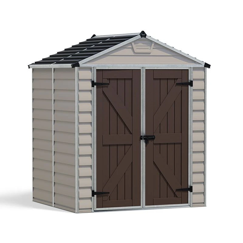 6' X 5' Palram Canopia Tan Skylight Plastic Shed (1.85m X 1.54m) 16 6' X 5' Palram Canopia Tan Skylight Plastic Shed (1.85m X 1.54m) - Image 14