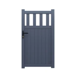 Partial Privacy Premium Aluminium Side Gate - Grey -Zen Gardenia Sales 03 rmg014pggrey render1 min