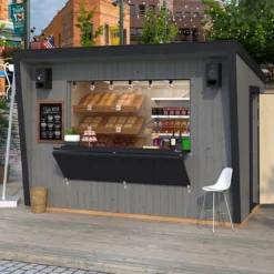 11'8 X 9'6 Palmako Kira (16mm) Premium Extra-Large Garden Bar (3.6m X 2.9m) -Zen Gardenia Sales 04 109668 kira insitu3 min