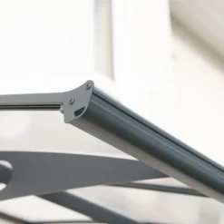 22’ X 4’7 Palram Canopia Herald 6690 Grey Mist Large Door Canopy (6.71m X 1.39m) -Zen Gardenia Sales 04 703922 herald 6690 feature1 min