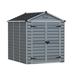 6' X 8' Palram Canopia Grey Skylight Plastic Shed (1.85m X 2.29m) -Zen Gardenia Sales 04 705584hd 6x8 palram canopia grey skylight shed render min