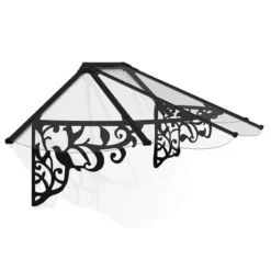 7’1 X 2’11 Palram Canopia Lily 2130 Black Clear Door Canopy (2.16m X 0.88m) 11 7’1 X 2’11 Palram Canopia Lily 2130 Black Clear Door Canopy (2.16m X 0.88m) -Zen Gardenia Sales 04 706612 lily 2130 render min 1