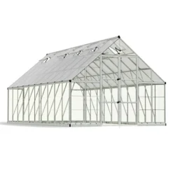 10' X 20' Palram Canopia Balance Silver Large Greenhouse (3.04m X 6.04m) 20 10' X 20' Palram Canopia Balance Silver Large Greenhouse (3.04m X 6.04m) -Zen Gardenia Sales 04 707012 10x20 pc balance render min