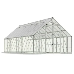 10' X 24' Palram Canopia Balance Silver Large Greenhouse (3.04m X 7.24m) -Zen Gardenia Sales 04 707014 10x24 pc balance render min