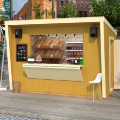 11'8 X 9'6 Palmako Kira (16mm) Premium Extra-Large Garden Bar (3.6m X 2.9m) -Zen Gardenia Sales 05 109668 kira insitu4 min