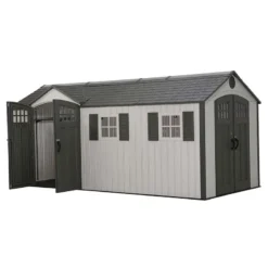 17'6 X 8' Lifetime Dual Entrance Heavy Duty Plastic Shed (5.33m X 2.44m) -Zen Gardenia Sales 05 60213 lifetime dual 175 render2 min