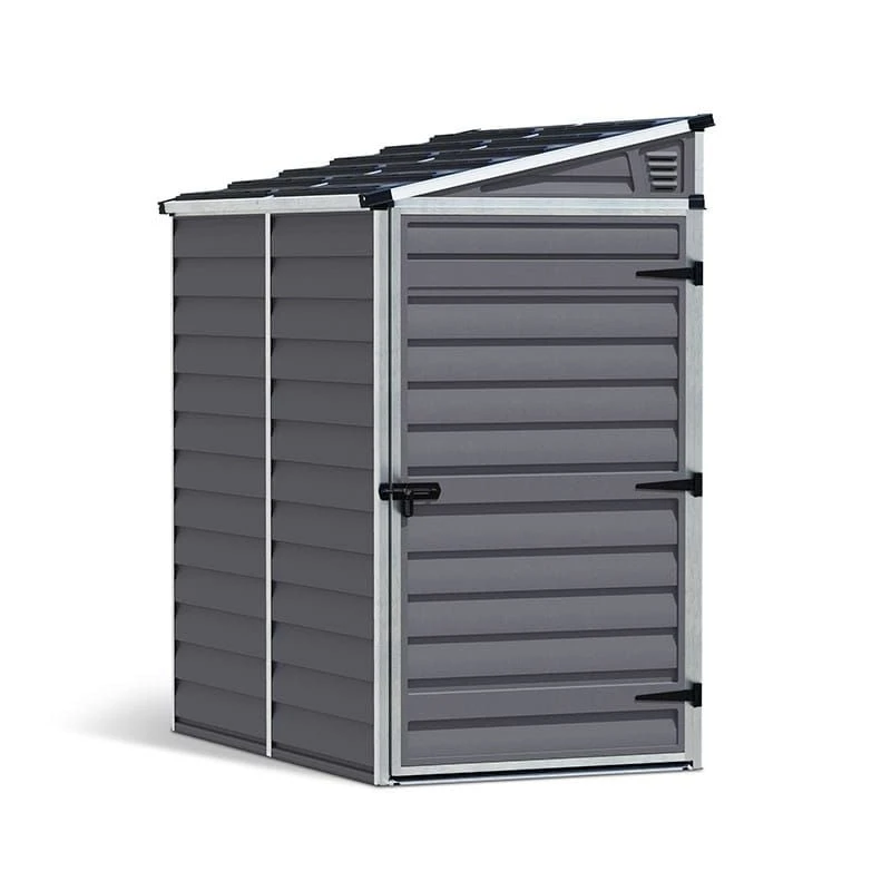 4' X 6' Palram Canopia Grey Skylight Pent Plastic Shed (1.17m X 1.77m) 9 4' X 6' Palram Canopia Grey Skylight Pent Plastic Shed (1.17m X 1.77m) - Image 7