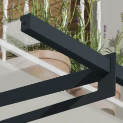 4’11 X 3’1 Palram Canopia Bremen 1500 Grey Clear Door Canopy (1.5m X 0.94) -Zen Gardenia Sales 05 706192 bremen 1500 feature1 min 1