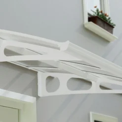 21' X 5' Palram Canopia Bordeaux 6690 Large Door Canopy - White Mist (6.71m X 1.39m) 12 21' X 5' Palram Canopia Bordeaux 6690 Large Door Canopy - White Mist (6.71m X 1.39m) -Zen Gardenia Sales 05 706831 21x5 pc bordeaux wm feature min