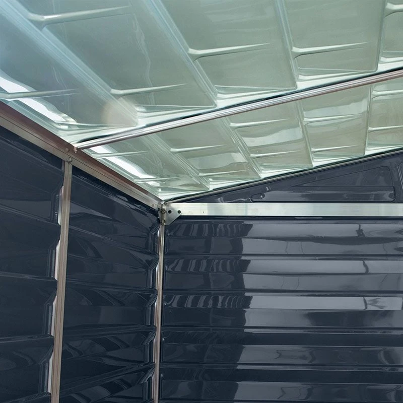 4' X 6' Palram Canopia Grey Skylight Pent Plastic Shed (1.17m X 1.77m) 10 4' X 6' Palram Canopia Grey Skylight Pent Plastic Shed (1.17m X 1.77m) - Image 8