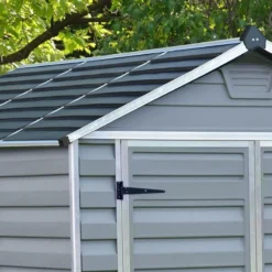 6' X 10' Palram Canopia Grey Skylight Plastic Shed (1.85m X 3.04m) -Zen Gardenia Sales 06 705588hd 6x10 palram canopia grey skylight shed feature2 min