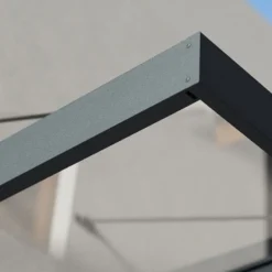 9’4 X 4’7 Palram Canopia Sophia XL 3000 Grey Clear Door Canopy (2.86m X 1.4m) -Zen Gardenia Sales 06 706974 sophia 3000 feature2 min