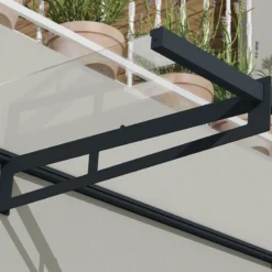 4’11 X 3’1 Palram Canopia Bremen 1500 Grey Clear Door Canopy (1.5m X 0.94) -Zen Gardenia Sales 07 706192 bremen 1500 feature3 min 1