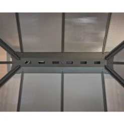 14' X 14' Palram Canopia Dallas Grey Garden Gazebo (4.22m X 4.22m) -Zen Gardenia Sales 07 707105 14x14 pc dallas feature min