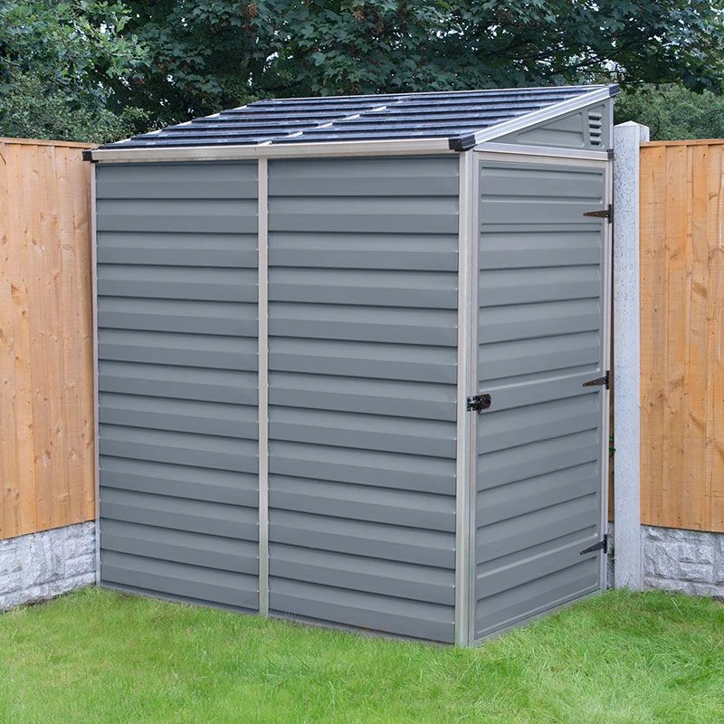 4' X 6' Palram Canopia Grey Skylight Pent Plastic Shed (1.17m X 1.77m) 13 4' X 6' Palram Canopia Grey Skylight Pent Plastic Shed (1.17m X 1.77m) - Image 11