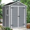 6' X 5' Keter Manor Plastic Garden Shed (1.85m X 1.52m) -Zen Gardenia Sales 1 230255 6x5 keter manor insitu min 1