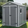 6' X 8' Keter Manor Plastic Garden Shed (1.86m X 2.37m) -Zen Gardenia Sales 1 230256 6x8 keter manor insitu1 min 1