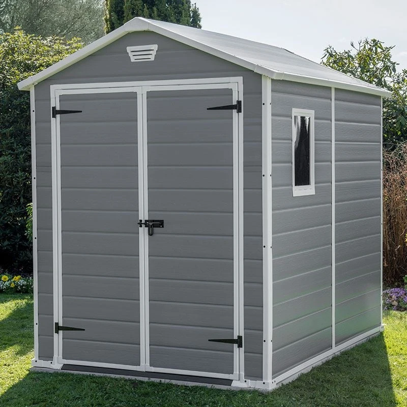 6' X 8' Keter Manor Plastic Garden Shed (1.86m X 2.37m) 3 6' X 8' Keter Manor Plastic Garden Shed (1.86m X 2.37m)