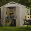8' X 11' Keter Factor Plastic Garden Shed (2.57m X 3.32m) -Zen Gardenia Sales 1 249001 8x11 keter factor insitu min 1
