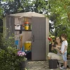 6' X 6' Keter Factor Plastic Garden Shed (1.78m X 1.96m) -Zen Gardenia Sales 1 251530 6x6 keter factor insitu min 1