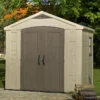 8' X 6' Keter Factor Plastic Garden Shed (2.57m X 1.82m)