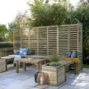 10' X 6'8 Forest Modular Wooden Garden Seating Set Number 4 (3.06m X 2.03m) -Zen Gardenia Sales 1 modseat4hd insitu min 2