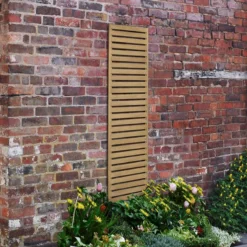 Forest 6' X 1' Pressure Treated Slatted Trellis Panel (1.8m X 0.3m)