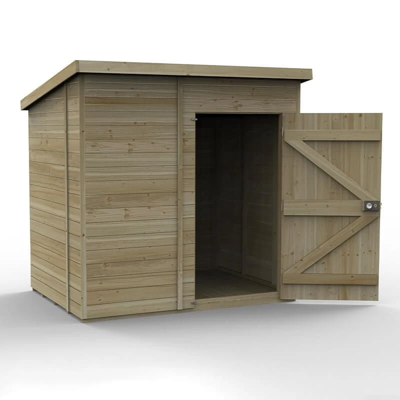 7' X 5' Forest Timberdale 25yr Guarantee Tongue & Groove Pressure Treated Windowless Pent Shed (2.24m X 1.7m) 4 7' X 5' Forest Timberdale 25yr Guarantee Tongue & Groove Pressure Treated Windowless Pent Shed (2.24m X 1.7m) - Image 2