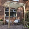 Forest Ultima Wooden Garden Pergola With Retractable Canopy 8' X 8' -Zen Gardenia Sales 1 uperg24chd insitu1 min