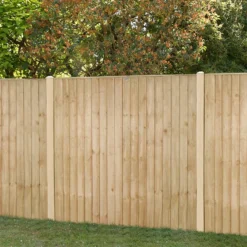 Forest 6' X 5'6 Pressure Treated Vertical Closeboard Fence Panel (1.83m X 1.69m)