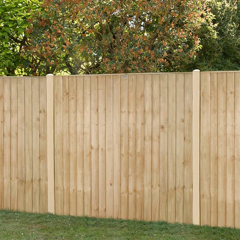 Forest 6' X 5' Pressure Treated Vertical Closeboard Fence Panel (1.83m X 1.52m) 3 Forest 6' X 5' Pressure Treated Vertical Closeboard Fence Panel (1.83m X 1.52m)
