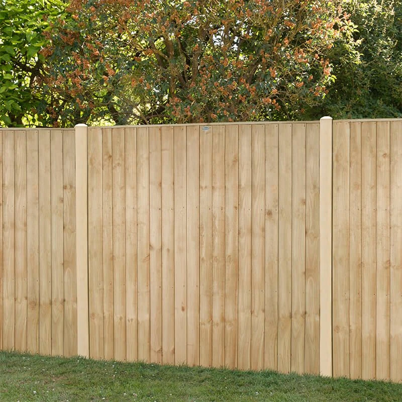 Forest 6' X 6' Pressure Treated Vertical Closeboard Fence Panel (1.83m X 1.85m) 3 Forest 6' X 6' Pressure Treated Vertical Closeboard Fence Panel (1.83m X 1.85m)
