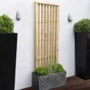 Forest 6' X 2' Pressure Treated Vertical Slatted Garden Screen Panel (1.8m X 0.6m) 1 Forest 6' X 2' Pressure Treated Vertical Slatted Garden Screen Panel (1.8m X 0.6m) -Zen Gardenia Sales 1 vslatts2 insitu min 1