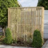 Forest 6' X 6' Pressure Treated Vertical Slatted Garden Screen Panel (1.8m X 1.8m) 1 Forest 6' X 6' Pressure Treated Vertical Slatted Garden Screen Panel (1.8m X 1.8m) -Zen Gardenia Sales 1 vslatts6 insitu min 1