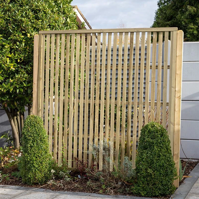 Forest 6' X 6' Pressure Treated Vertical Slatted Garden Screen Panel (1.8m X 1.8m) 3 Forest 6' X 6' Pressure Treated Vertical Slatted Garden Screen Panel (1.8m X 1.8m)
