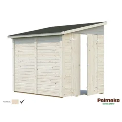 8' X 6' Palmako Mia Heavy Duty Lean To Shed (2.4m X 1.8m) -Zen Gardenia Sales 101076 7x5 palmako mia lean to shed cutout min