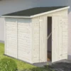 8' X 6' Palmako Mia Heavy Duty Lean To Shed (2.4m X 1.8m) -Zen Gardenia Sales 101076 7x5 palmako mia lean to shed insitu min 1